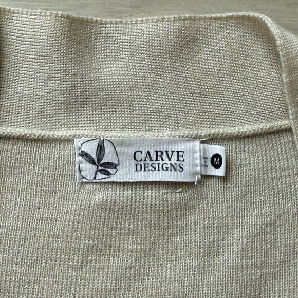 Carve Designs Long Line Sweater Women’s Medium Non-Mulesing Blend Wool Cardigan - Picture 13 of 16